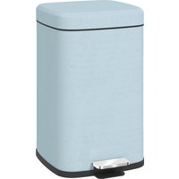 HOMCOM 20L Modern Boxy Metal Home Kitchen Bin - Light Green | Aosom Ireland