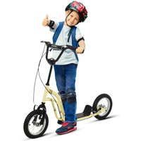 HOMCOM Kinderroller ab 5 Jahren, Scooter Tretroller Cityroller mit 12 Zoll Luftreifen und Gummi Kickboard für sicheren Fahrspaß Aosom.de