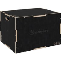 SPORTNOW 3-in-1 Wooden Plyo Box, Anti-Slip Plyometric Jump Platform, Step up Exercise Box w/ Handle Openings for Home Gym Training | Aosom Ireland
