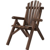 Outsunny Chaise de jardin, Chaise longue d'extérieur, jusqu'à 113 kg, résistant aux intempéries, Anthracite