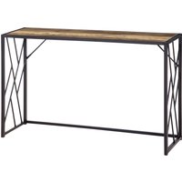 HOMCOM Console, Table d'entrée, Design industriel, cadre métallique robuste, 120 x 35 x 75 cm