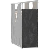 Outsunny Lot de deux housses pour râtelier à bûches protection contre l'eau la poussière et les UV toile Oxford 600D noir