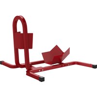 HOMCOM Lève moto béquille d'atelier béquille moto bloque roue 17 à 21 pouces patins antidérapants métal 60 x 55 x 43 cm rouge