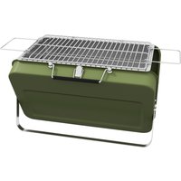 Outsunny Mini barbecue à charbon BBQ portable avec coque de valise barbecue de table pliable pour jardin, camping, pique-nique