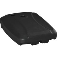 Outsunny Pied Parasol Mobile Base Lestage Roulettes HDPE pour Eau/Sable 80x60x17cm Noir Aosom France