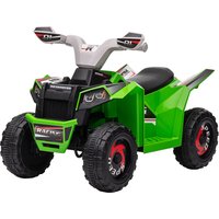 HOMCOM Quad électrique pour enfants véhicule à batterie 6V avec marche avant et arrière 70L x 41,5l x 48,5H cm Vert