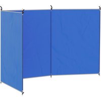 Outsunny Camping Windbreak, Foldable Portable Wind Blocker w/ Carry Bag and Steel Poles, Beach Sun Screen Shelter Privacy Wall, 450cm x 150cm