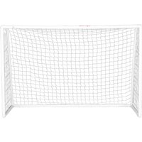 SPORTNOW But de football cage de foot but d'entrainement en plastique - piquets inclus - dim. 300L x 120l x 200H cm blanc