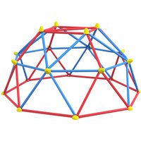 Outsunny Dôme d'escalade enfant cage d'escalade structure en métal charge max. 180 kg assemblage facile 183 cm multicolore