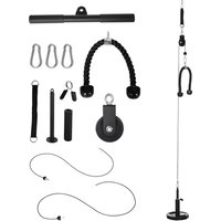 SPORTNOW Système de poulie d'entraînement des triceps pour traction LAT biceps, triceps, épaules, dos, avant-bras