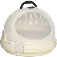 PawHut Caisse niche pour chat portable panier lavable coussin amovible pour chat ou peitie chien nettoyage facile 41 x 41 x 35,2 cm beige