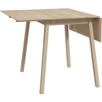 HOMCOM Table de cuisine pliable table à manger pliante avec plateau rabattable en bois pour 2 à