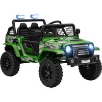 12V Battery Powered Ride On Car Electric Truck w Spring Suspension Remote Music Horn Lights Aosom UK