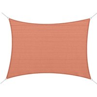 Outsunny Tenda a Vela Rettangolare 4x6m, Protezione UV, Corda Inclusa, Materiali PE e Acciaio Inox, Perfetta per Giardino - Rossa Aosom