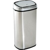 HOMCOM Poubelle Sensor Automatique Design Original 68 Litres pour Cuisine Bureau Sale Office Acier Inox