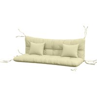 Outsunny Ensemble de 4 coussins d'extérieur pour balancelle de jardin, 1 coussin d'assise coussins de dossier et 2 oreillers