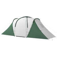 Outsunny Tente Familiale Outdoor Spacieuse 4-6 Personnes Imperméable Légère Montage Rapide Portes Latérales Aosom France