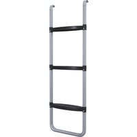 SPORTNOW Échelle Trampoline 3/2 Marches Larges Horizontales Crochet Universel 120 kg Aosom France