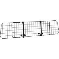 PawHut Grille de séparation voiture universelle pour chien barrière de protection animaux longueur réglable dim. 91-152L x 30H cm métal noir