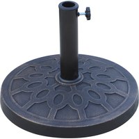 Resin Umbrella Stand Holder Garden Parasol Base 38mm or 48mm Outdoor Umbrella Poles Tone Aosom UK