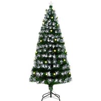 HOMCM 6ft Light Artificial Christmas Tree w 230 LEDs Star Topper Tri Base Full Bodied Seasonal Decoration Pre Lit Home