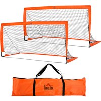 Read more about Homcom Outdoor Folding Football Goal- Tetoron Mesh- Orange- Ideal For Garden And Park Play Aosom Uk