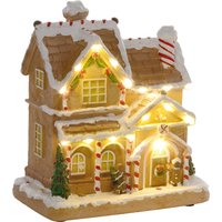Gingerbread House Light & Music Christmas Decoration Aosom UK