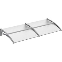 Door Canopy Awning Outdoor Window Rain Shelter Cover Front Back Door Porch Clear 200 x 75cm