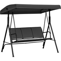 Three Seater Garden Swing Chair Canopy