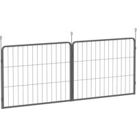 PawHut 2 Piece Dog Pen Expansion Pack for 60cm High Pet Playpen with 3 Stakes, for Small Dogs