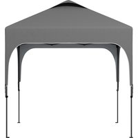 Outsunny Tonnelle de jardin Pop-up pliant 2,5 x 2,5 m hauteur réglable tissu Oxford anti UV50+ châssis acier sac de transport