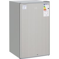 HOMCOM 91L Freestanding Under-Counter Fridge with Lock - Silver Tone