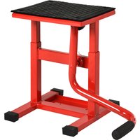 DURHAND Support universel de moto réglable cric hydraulique lève moto tout-terrain moto cross supermotard rouge