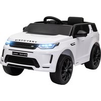 AIYAPLAY Voiture électrique pour enfants Land Rover Discovery Sport, 12V avec télécommande, lumières LED, pour 3-6 ans, blanc