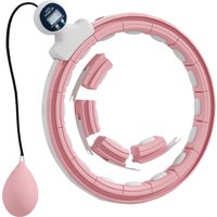 SPORTNOW Hula Hoop Cerceau avec Picots de Massage ajustable de 76 à 113 cm de tour de taille 16 segments amovibles, fitness