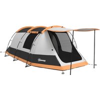 3 4 Man Camping Tent Family Tunnel Tent 2000mm Waterproof Portable Bag