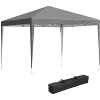 3 x 3m Pop Up Gazebo Sides Waterproof Pop Up Gazebo Carry Bag Height Adjustable Marquee Party Aosom UK
