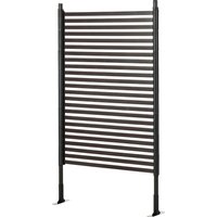 Outsunny Panneau clotûre de jardin brise vue en métal extérieur avec pieds ou piquets à planter, modulaire, 93L x 22l x 150H cm