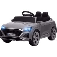 AIYAPLAY Voiture électrique pour enfants Licence Audi Q8 e-tron Sportback 12V télécommande, phares, musique, klaxon, 3-6 ans Gris