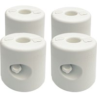Outsunny Lot de 4 Pieds de tonnelle pop-up remplis d'eau ou de sable pieds de sol pour pavillon en PEHD avec vis de sécurité