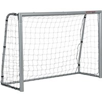 SPORTNOW 8ft x 5ft Football Goal, Football Net for Garden with Ground Stakes, Quick and Simple Set Up