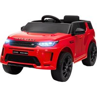 AIYAPLAY Voiture électrique pour enfants Land Rover Discovery Sport, 12V avec télécommande, lumières LED, pour 3-6 ans, rouge
