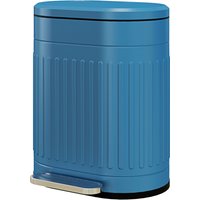 HOMCOM Poubelle de cuisine poubelle à pédale 20L couvercle à fermeture douce seau intérieur amovible 36,5 x 31,2 x 45 cm bleu