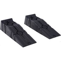 DURHAND Rampes de chargement en plastique pour voiture rampes accès 2 pièces capacité de 2,5 tonnes 91 x 30 x 21 cm noir
