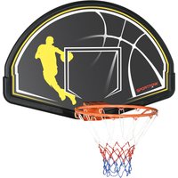 SPORTNOW Panier de basketball mural pour enfant avec panier spécial Dunk intérieur extérieur 70 x 110 x 90 cm noir Aosom France
