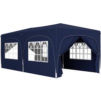 Outsunny 3 x 6 m Pop-up Pavilion with Side Panels, UPF50+ Adjustable Garden Tent with Carrying Bag and Sandbags | Aosom Ireland