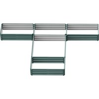 Outsunny Jardinière carré potager de jardin bac à fleurs en acier modulable ensemble de 5 jardinières pour légumes, plantes, fleurs, vert