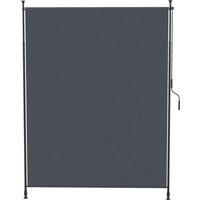 Outsunny Store vertical avec manivelle sans perçage brise-vue de balcon cadre en aluminium protection UV 200 x 305 cm gris