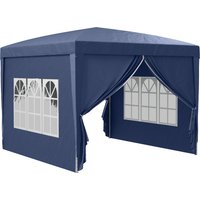 Outsunny 3 x 3 Meters Pop Up Water Resistant Gazebo Wedding Camping Party Tent Canopy Marquee with Carry Bag, Blue | Aosom Ireland