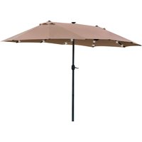 Parasol Oval Outsunny Kaki 440 x 260 cm
